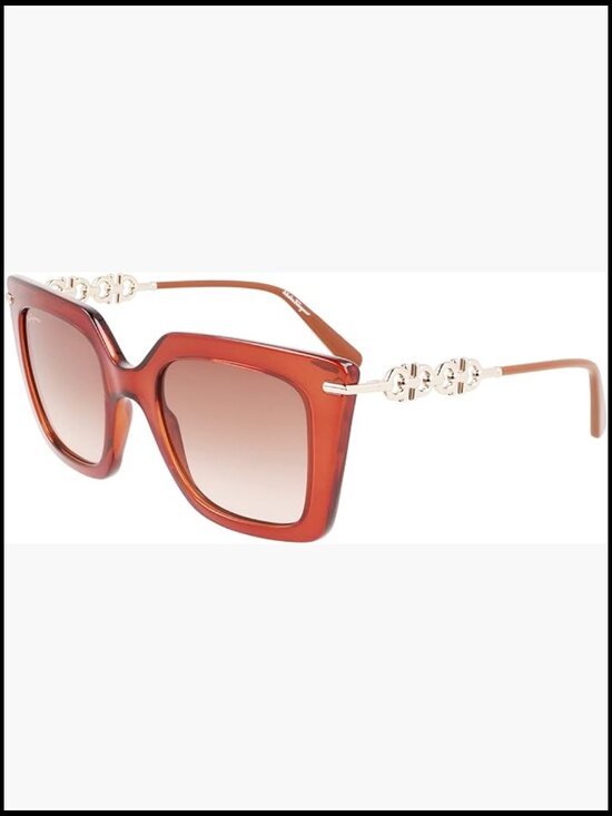 Square Frame Sunglasses with Gradient Lens UV Protection